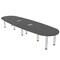 Skutchi Designs 45 in W, 144 in L, 29 in H, Engineered Wood Top, Grey H-BOVL-46143PT-AN-EL - alternate 1
